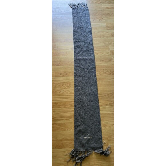 Alpaca Camargo Gray Wool Soft rectangular Scarf Womens or Mens - Picture 2 of 5